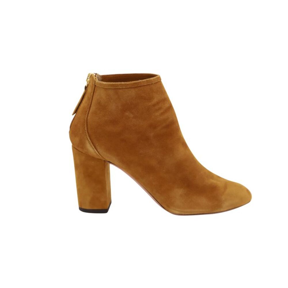Aquazzura Ankle Boots in Brown Suede